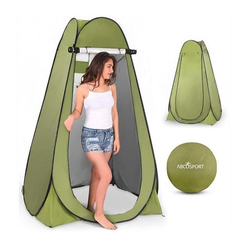 ABCO Pop Up Privacy Tent Instant Portable Outdoor Shower Tent, Camp Toilet, Changing Room, 3 of 4