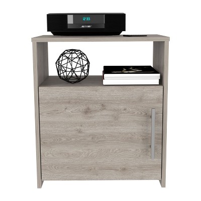 NicBex Nightstand with Storage Shelf Farmhouse 13.42"Wide Storage Cabinet with Door,Metal Handles for Bedroom,Living Room