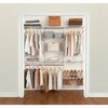 Rubbermaid FastTrack 6 to 10 Ft Wide White Wire Custom Closet Organization Configuration Storage Hanger Rack Kit - 3 of 3