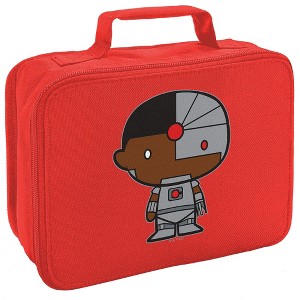 Justice League Cyborg Cute Chibi Character Insulated Soft Sided Lunch Box - 1 of 4