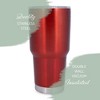 100 North 30 Ounce Stainless Steel On the Go Travel Tumbler With Push Top Lid, New Year Same Hot Mess Red - 3 of 4