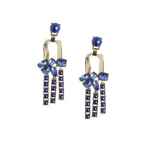SOHI Women's Sapphire Blue Party Drop Earrings - 1 of 4