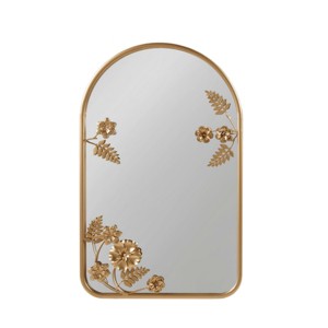 GlasFlength Decorative Wall Mirrors Boho Mirror Vanity Mirror Frameless Wall Art Decor Wall Mirrors for Living Room, Gold, 1.75"*15.75"*25.75" - 1 of 4