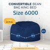 Ultimate Sack 6ft Bean Bag Chair and Footstool, Oversized Lounger - 3 of 4