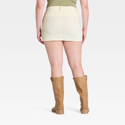 Women's Corduroy Mini Skirt - Universal Thread' Cream - image 4