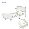 ALEXOUN Twin Size Platform Bed Frame with Headboard,Wooden Beds Frame with Wooden Slat Support,No Box Spring Needed,for Bedroom Living Room - 3 of 4