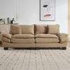 EHMKNP Comfy Corduroy Sofa Sleeper Couch – Loveseat with Pillows, Deep Seat Upholstered Sofa for Living Room, Bedroom, Apartment, or Office - 2 of 4