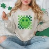 Simply Sage Market Women's Graphic Sweatshirt Clover Eyes Smiley St. Patrick's Day - 2 of 3