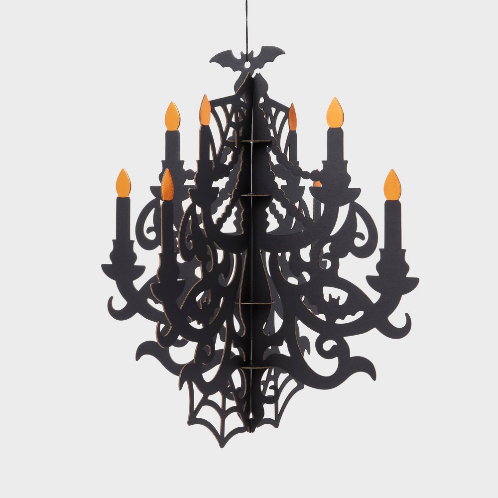 Halloween Haunted House Hanging Paper Chandelier - Spritz™