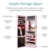 Best Choice Products Hanging Mirror Jewelry Armoire, Door or Wall Mounted Cabinet w/ LED Lights, Lock - 4 of 4