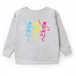 The Juniper Shop Three Skeletons Dancing Neon Youth Sweatshirt - 1 of 4