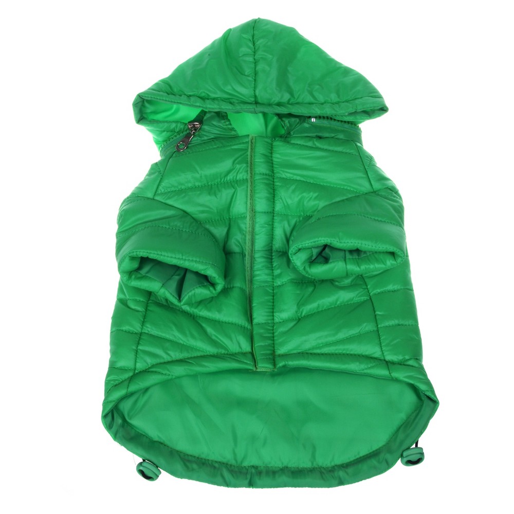 Pet Life Lightweight Adjustable 'Sporty Avalanche' Dog and Cat Coat - Green - S