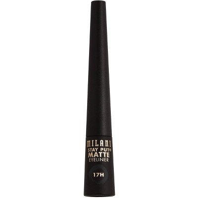 Milani Stay Put Matte 17HR Wear Liquid Eyeliner - Black Matte - 0.09 fl oz