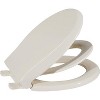 Whizmax Toilet Seat with Slow Soft Close - Easy to Install and Clean, Never Loosens - Fits Most Elongated - 3 of 4