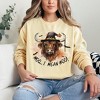 Simply Sage Market Women's  Garment Dyed Graphic Sweatshirt I Mean Boo Longhorn Cow - 2 of 4