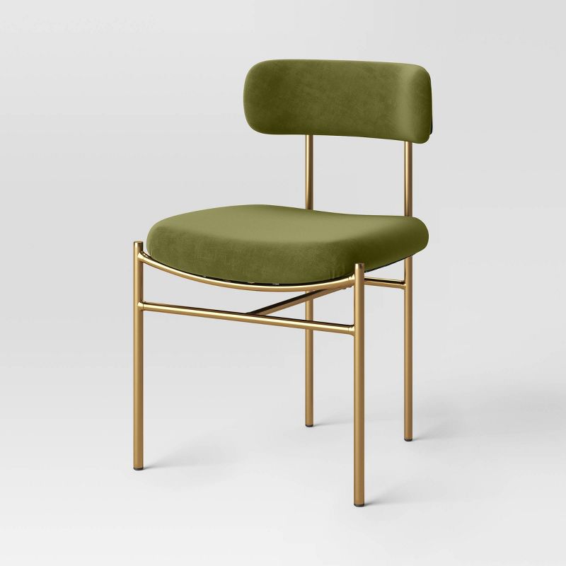 Orion Luxe Dining Chair with Brass Legs - Threshold&#8482;, 1 of 14