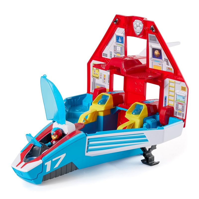 Paw Patrol Mighty Pup Super Paws 2 in 1 Deluxe Transforming Jet and Command Center with Lights, Sounds, Mini Jet, and Exclusive Ryder Figure, 5 of 7