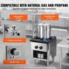 VEVOR Commercial Gas Stove with Cabinet, Propane and Natural Gas Countertop Cooking Stove Range, Stainless Steel Gas Hot Plate - 4 of 4