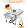 Chafing Dish Buffet Set, 8 QT Food Servers and Warmers Stainless Steel Chafer with Water Pan for Weddings, Parties, Banquets, and Catering - 2 of 4