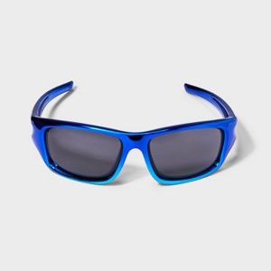 Boys' Sport Wrap Sunglasses - art class™ Blue: Maximum UV Protection, Polycarbonate Lens - 1 of 2