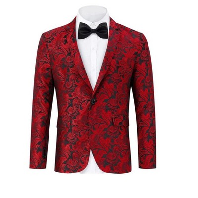 Men's Casual Blazer Sport Coat Slim Fit One Button Suit Lightweight Sport Jacket