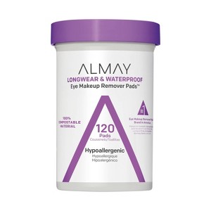 Almay Biodegradable Longwear & Waterproof Eye Makeup Remover Pads - 1 of 4
