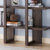VYNXARIA Wooden 4-Tier Display Organizing Cabinet - Tall Bookcase with Open Shelving in Walnut Oak - 2 of 4
