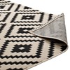 Modway Perplex Geometric Diamond Trellis 5x8 Indoor and Outdoor Area Rug - Black, Beige,  100% Soft Polypropylene ,  Tight Low Pile Weave - 4 of 4