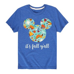Boys' - Disney - Its Fall Yall Short Sleeve Graphic T-Shirt - 1 of 4