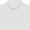 Black Bow Jewelry 1mm 14k Yellow Gold Solid Square Wheat Chain Necklace - 2 of 4