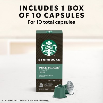 Starbucks by Nespresso Original Line Pods Medium Roast Coffee Pike Place Roast - 10ct_6