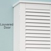Sapphtopaz Modern Wall Mounted Bathroom Cabinet with Louvered Door&Open Shelf Wall Cabinet with Adjustable Shelves&Towel Bar Bathroom Cabinet - 4 of 4