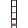 Serta 59.25" Overland Bookshelf Wood and Black Metal: Modern Etagere with 5 Fixed Shelves - 4 of 4
