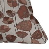 16"x16" Deny Designs Valentina Ramos Poppies Mocha Mousse Square Outdoor Throw Pillow Brown - 2 of 4