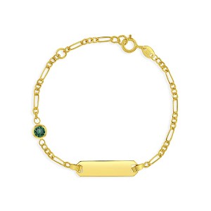 Girls' Simulated Birthstone Identification Bracelet 14k Gold - In Season Jewelry - 1 of 2