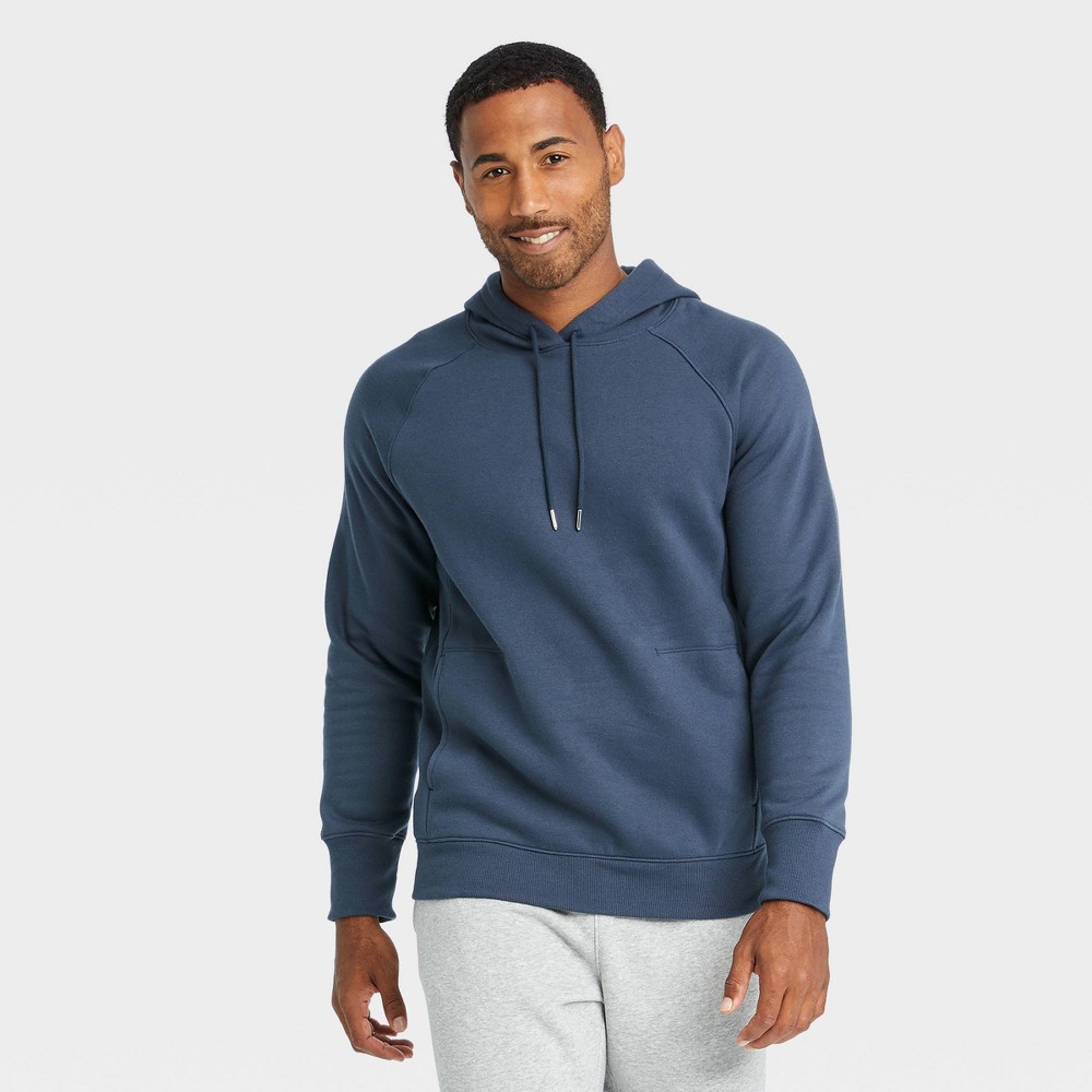 Must Have Men's Cotton Fleece Pullover Hoodie - All in Motion Navy XL ...