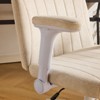Karl Home | Chenille Swivel Chair With Adjustable Flip-Up Arms For Cross-Legged - 4 of 4