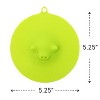 Wrapables Silicone Cup Lids, Large Anti-Dust Leak-Proof Coffee Mug Covers for Hot and Cold Drinks (Set of 6), Cute Piggies - 2 of 4