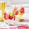 tag Blooming Flowers Stemless Wine - 2 of 2