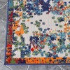 Modern Abstract Splatter Indoor Outdoor Runner or Area Rug by Blue Nile Mills - 3 of 4