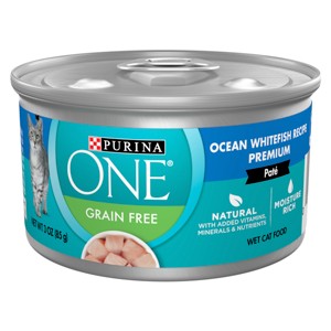 Purina ONE Grain-Free Ocean Fish Flavor Wet Cat Food - 3oz - 1 of 4