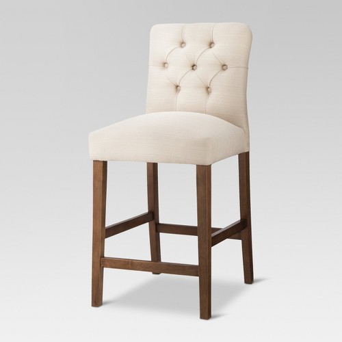 24 Brookline Tufted Counter Stool, Target Threshold Brookline Tufted Dining Chair