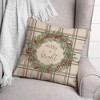 Creative Products Merry and Bright Plaid 18 x 18 Spun Poly Pillow - 3 of 3