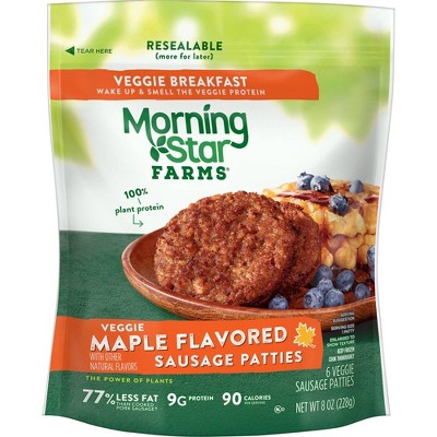 Morningstar Farms Maple Flavored Frozen Veggie Sausage Patties - 8oz