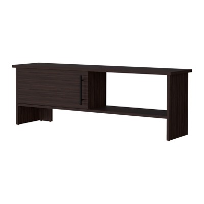 GlasFlength TV Stands and Consoles TV Console Table TV Center TV Stand with Storage Shelves for Living Room, Brown, 47.4"*12.2"*16.6"