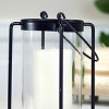 VIP Metal 9.5 in. Black Wireframe Pillar Candle Holder Lantern - 4 of 4