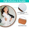 Aquaterior 24" Round Wall Mirror Wooden Frame Farmhouse Hanging Bathroom Décor - 3 of 4