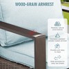 YARDSIGHT 2-Piece Wicker Patio Armchair Set with Cushions -Weather-Resistant Lounge Chairs with Sturdy Metal Frame - 4 of 4