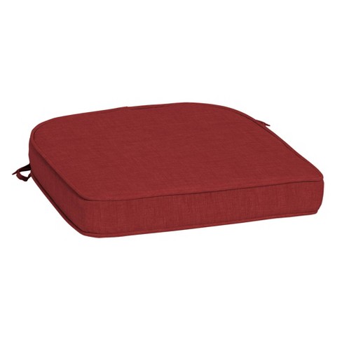 Arden Selections ProFoam 20 in. x 19 in. Ruby Red Leala Rounded Rectangle Outdoor Chair Cushion