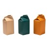 Transpac Small Dol Matte Milk Carton Vase Set of 3 Spring Home Decorations - 2 of 3